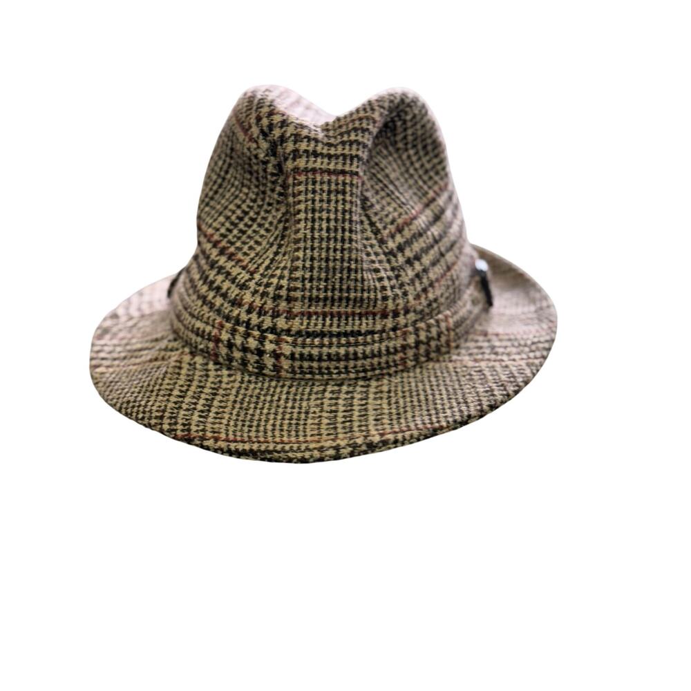 Vintage Irish Crushable Tweed Fedora, Lined with ReMay by Dupont